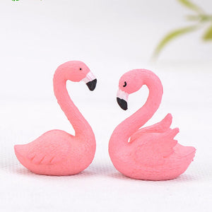 Cute Mini Pink Bird Figurines