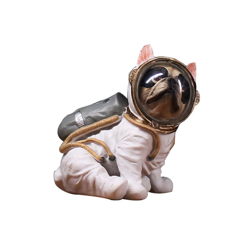 Astronaut Dog Statue