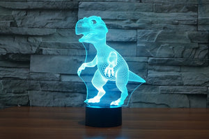 3D LED Night Light Cute Dinosaur