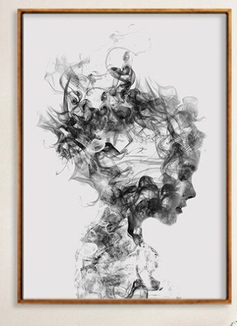 Smoky Girl Wall Art