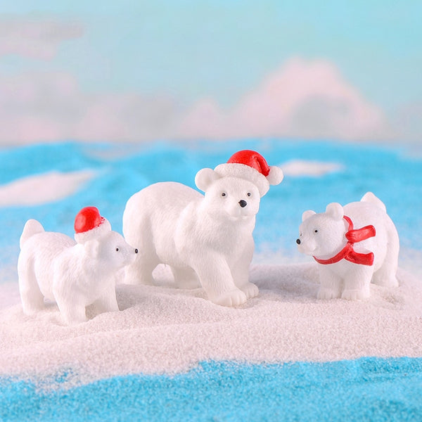 Cute Polar Bear Figurines