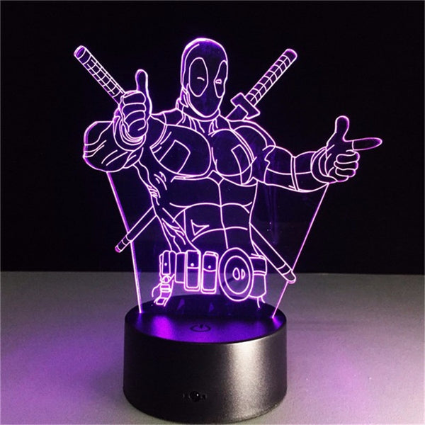 LED Night Light The Deadpool Action