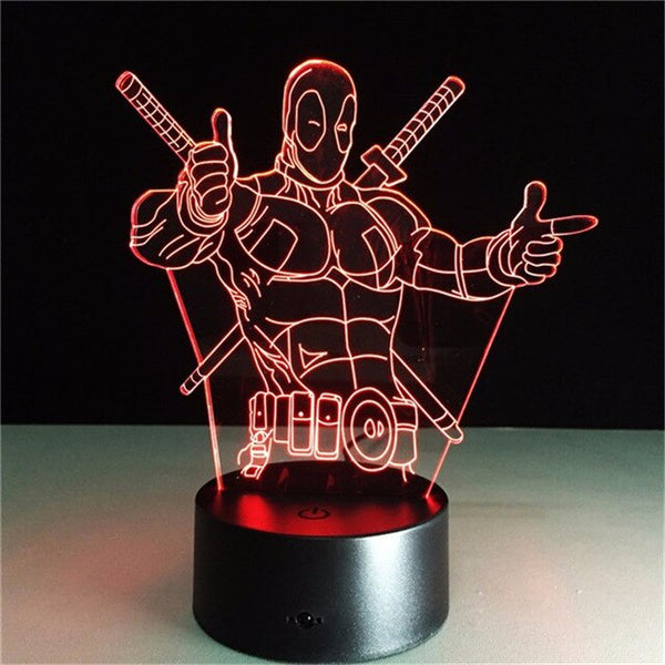 LED Night Light The Deadpool Action