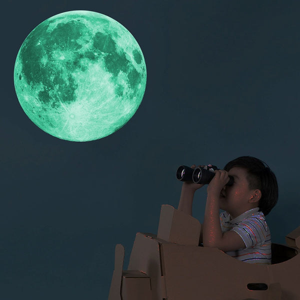 3D Moon Earth Wall Stickers