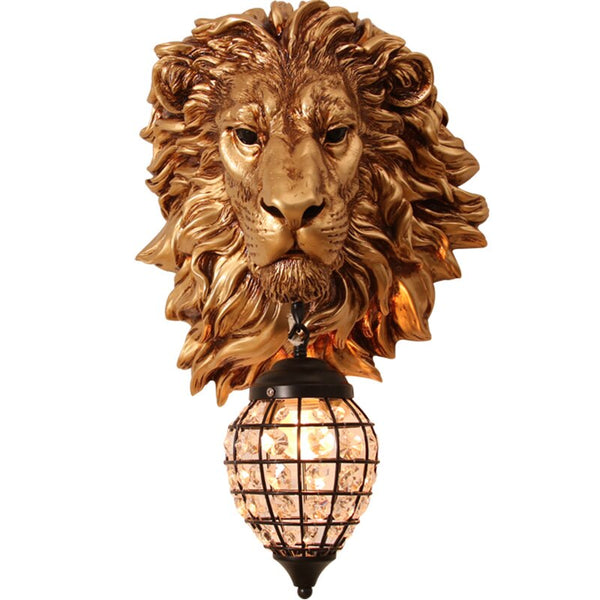 Retro Lion Head  Lamp