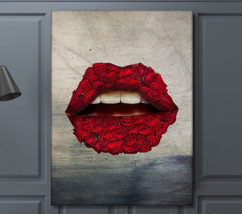 Nordic  Lips Wall Painting