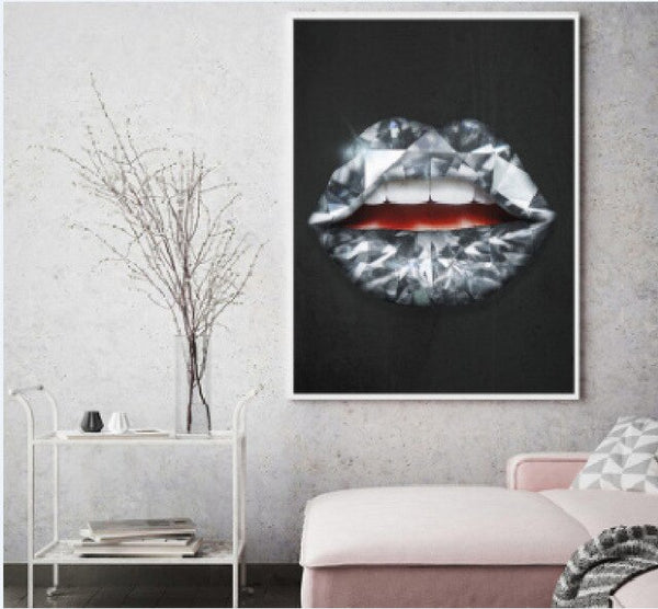 Nordic  Lips Wall Painting