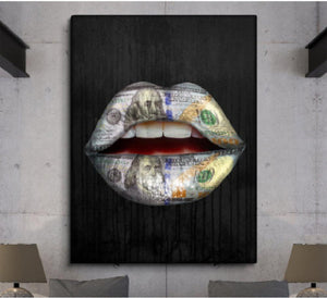 Nordic  Lips Wall Painting