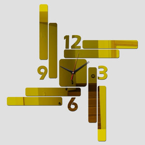 New design acrylic mirror wall clock