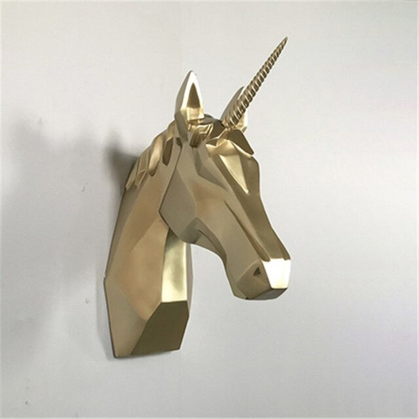 Unicorn Head Figurine