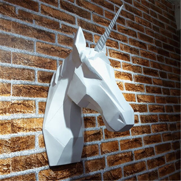 Unicorn Head Figurine