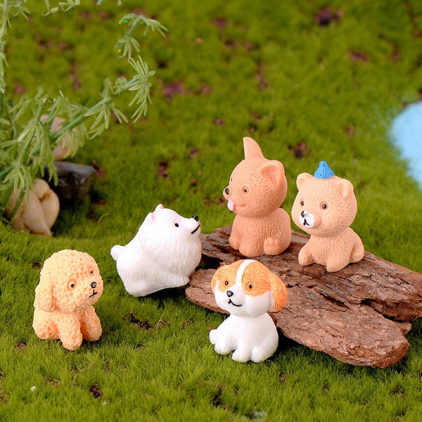 Mini Cute Dog Fairy Garden Figurines