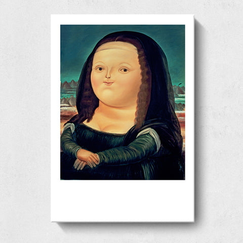 Funny Mona Lisa Wall Painting