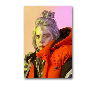 Billie Eilish Wall Painting