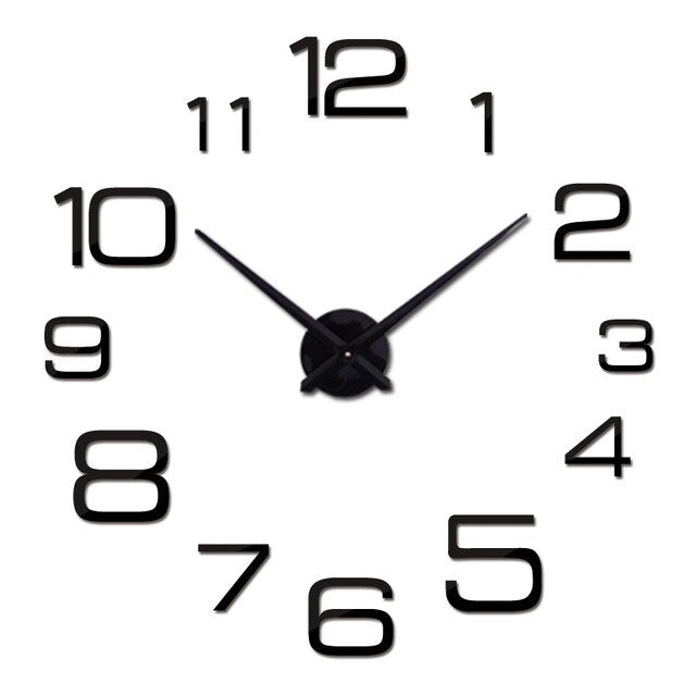 Modern 3D Big Quartz Watch Clocks l