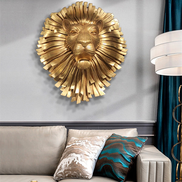 Lion Head Wall Decoration