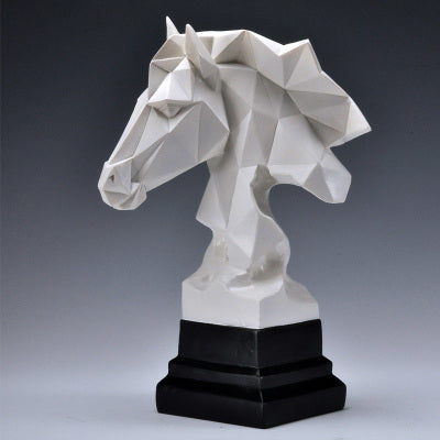 Geometry Horse Head Statues