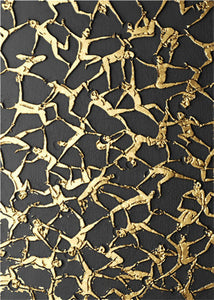 Retro Surrealism Gold Wall Art