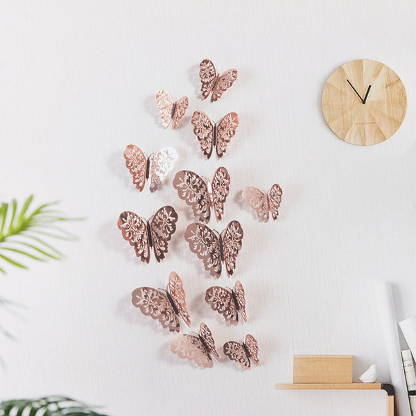 3D Wall Stickers Hollow Butterfly