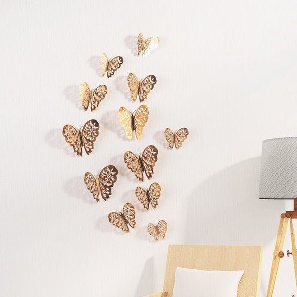 3D Wall Stickers Hollow Butterfly