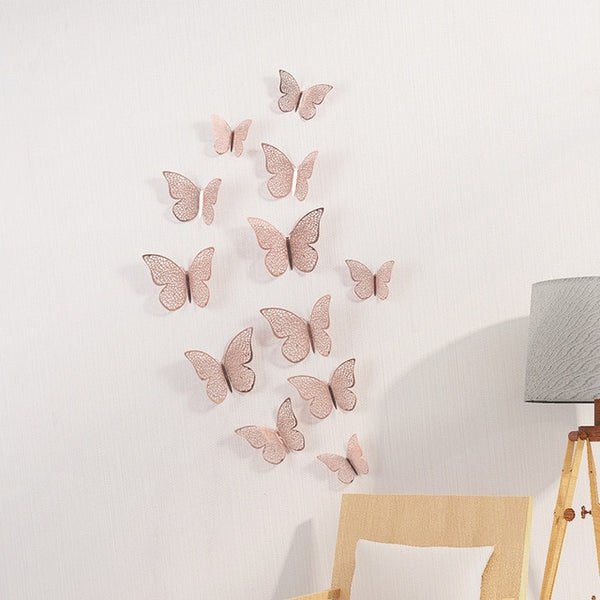 3D Wall Stickers Hollow Butterfly