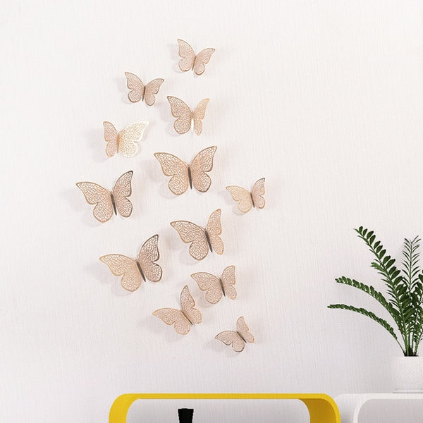 3D Wall Stickers Hollow Butterfly