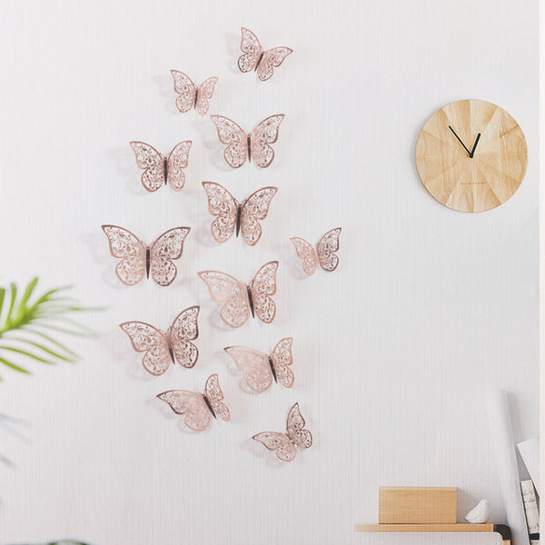 3D Wall Stickers Hollow Butterfly