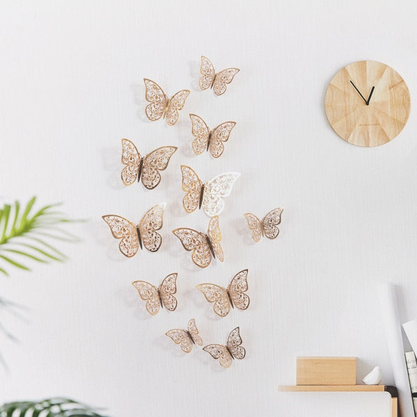 3D Wall Stickers Hollow Butterfly