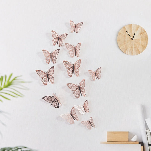 3D Wall Stickers Hollow Butterfly