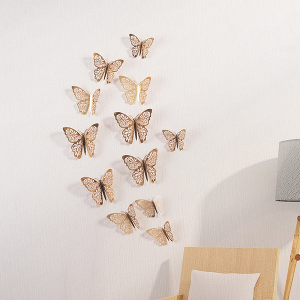 3D Wall Stickers Hollow Butterfly