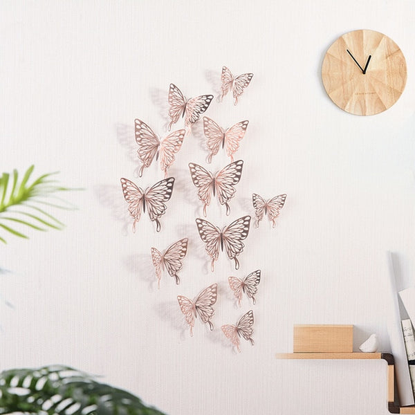 3D Wall Stickers Hollow Butterfly