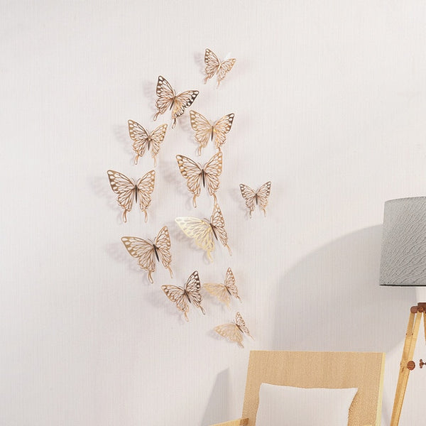 3D Wall Stickers Hollow Butterfly