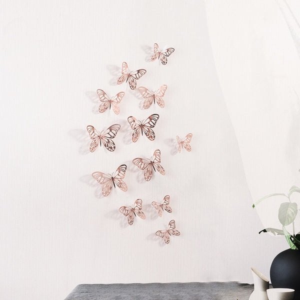 3D Wall Stickers Hollow Butterfly