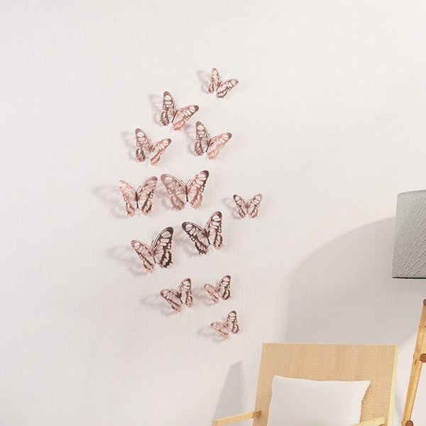 3D Wall Stickers Hollow Butterfly