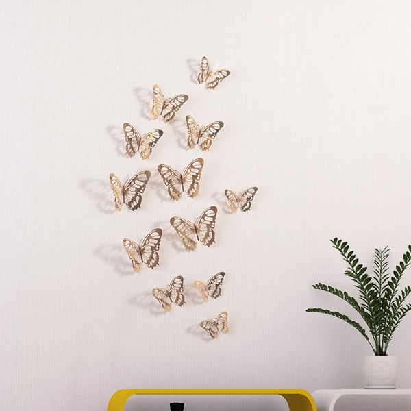 3D Wall Stickers Hollow Butterfly