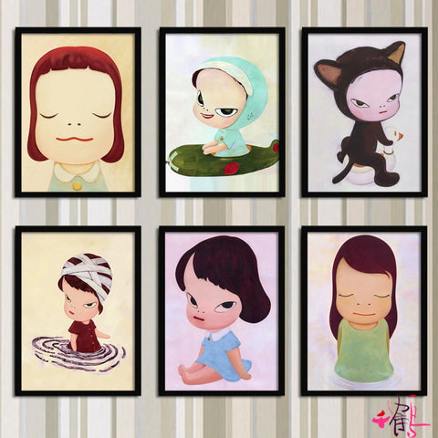 Dream Doll Cartoon Wall Painting