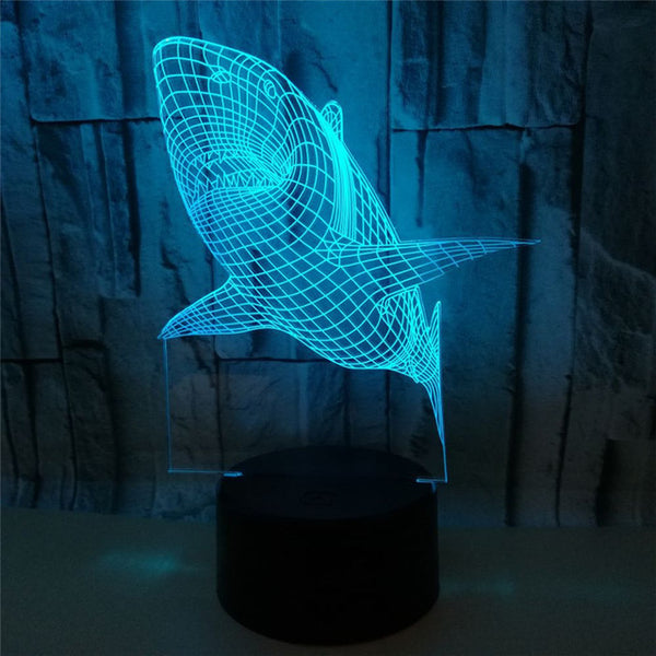 LED Night Light Great White Shark