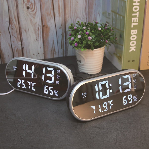 Temperature and humidity Alarm Clock