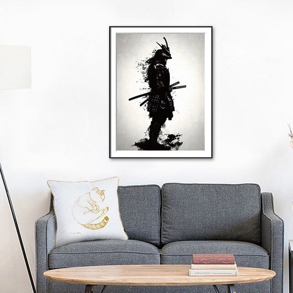 Japanese Samurai Wall Painting