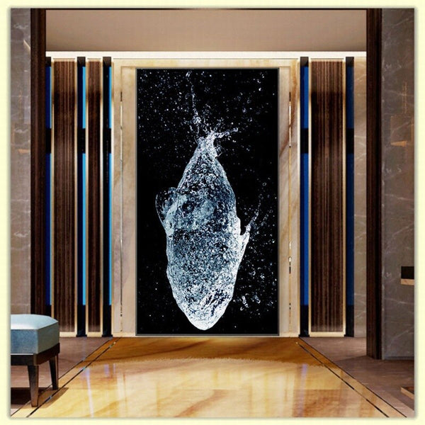 Transparent Whale Wall Painting