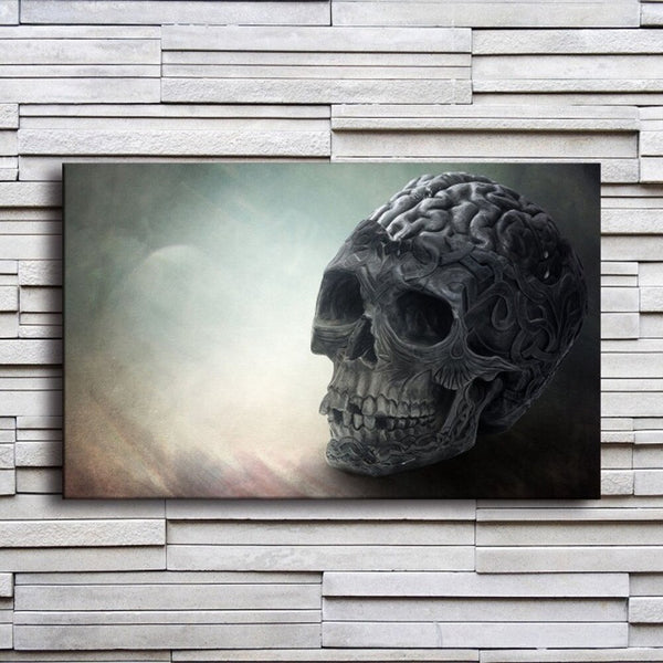 Skull Wall Painting