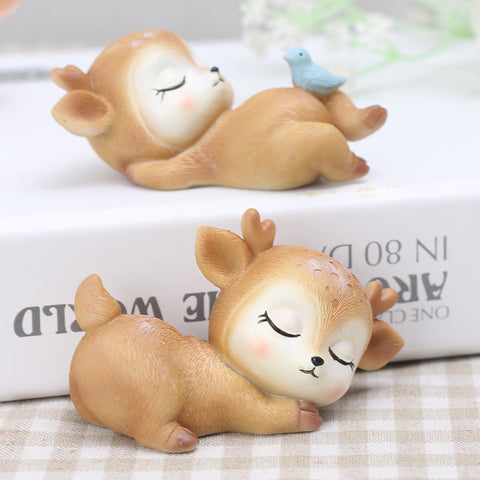 Cartoon Deer Baby Sleep Figure