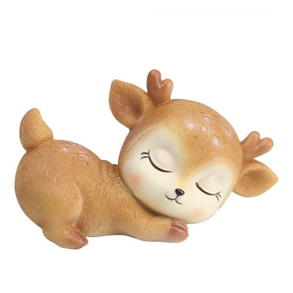 Cartoon Deer Baby Sleep Figure