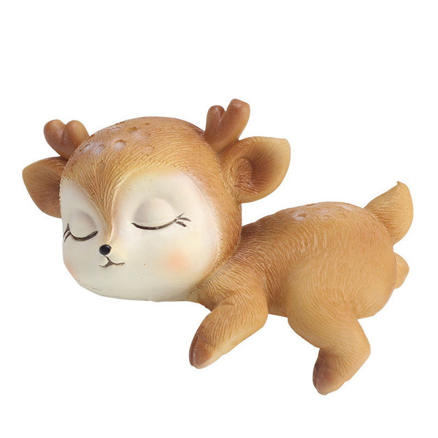 Cartoon Deer Baby Sleep Figure