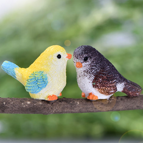 Colorful Cute Birds Miniatures