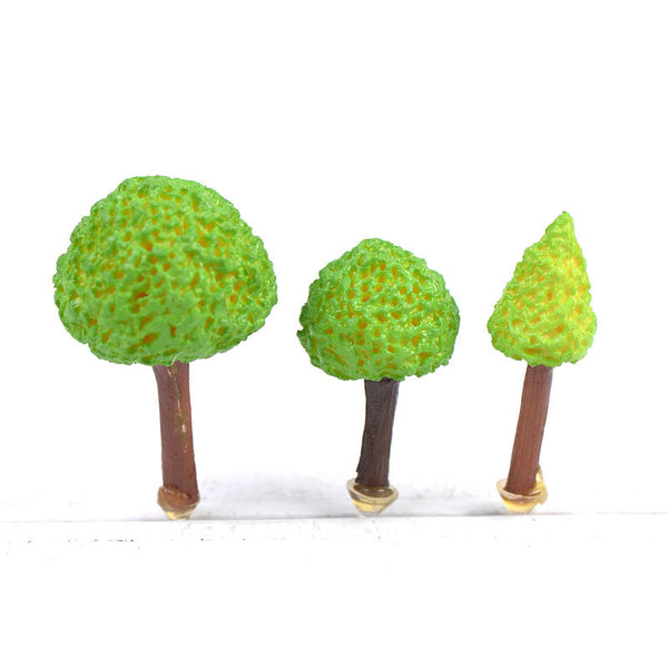 Simulation Green Tree Fairy Garden Figurines