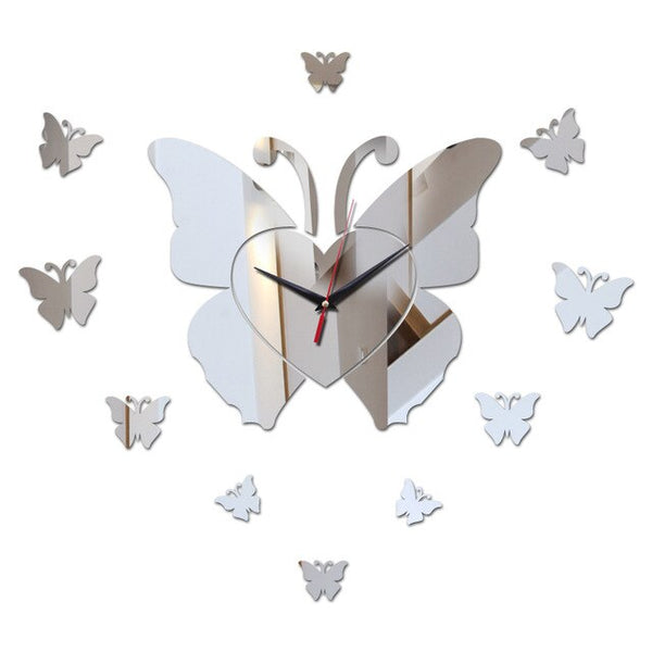 New Fashion Butterfly-Shaped Wall Clock