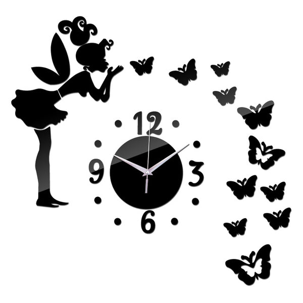 Butterfly Decoration Wall Clock