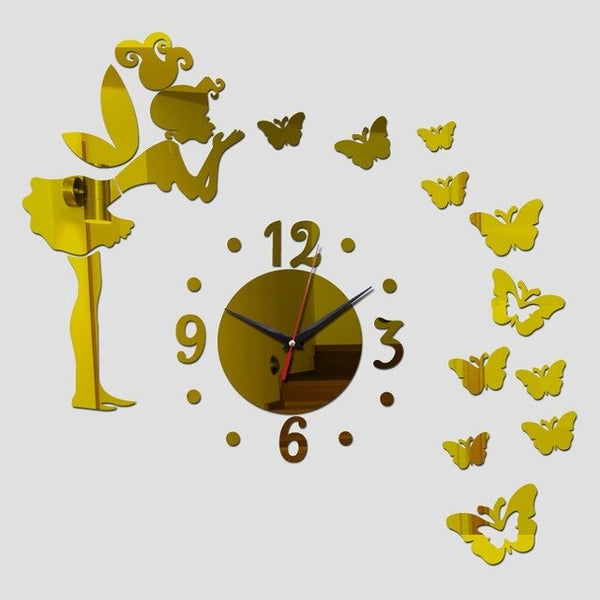 Butterfly Decoration Wall Clock