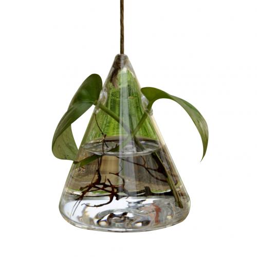 Hanging Clear Rhombus Triangle  Vase